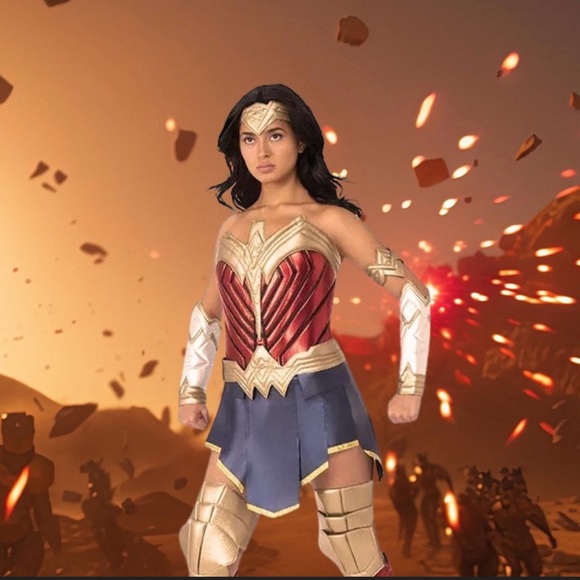 NWT DC FIGHT FOR JUSTICE LEAGE WONDER WOMEN COSTUME. Women’s Size Small/Petite. - Picture 7 of 10